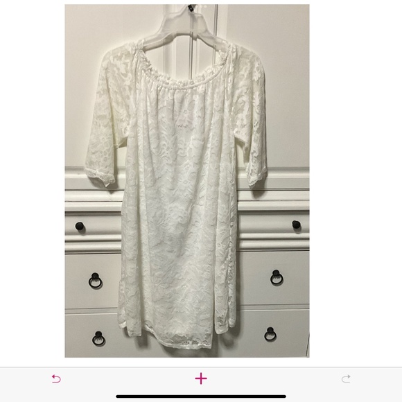 NWT Twink Lady Lace white Dress with lining, Size Large (small large) - Picture 2 of 10